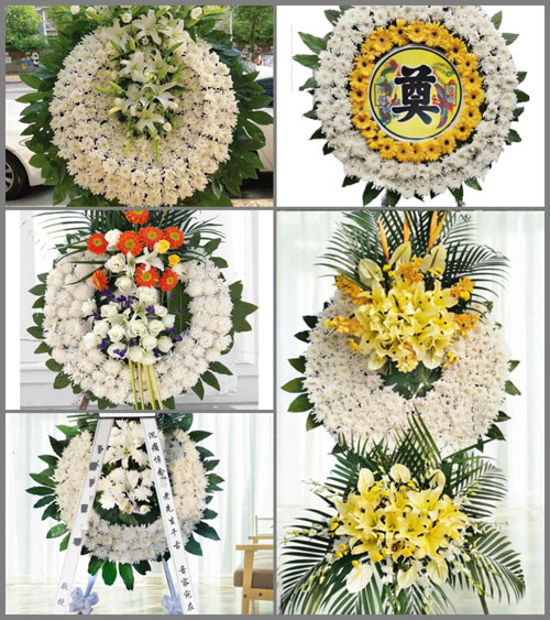 山西太原尖草坪区柏板乡花圈速递